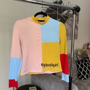 Color block top